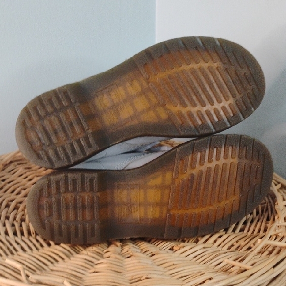 Dr. Martens 1460 Pascal Virginia White Leather Lace Up Combat Boots Size 6 / 37 - Picture 7 of 14